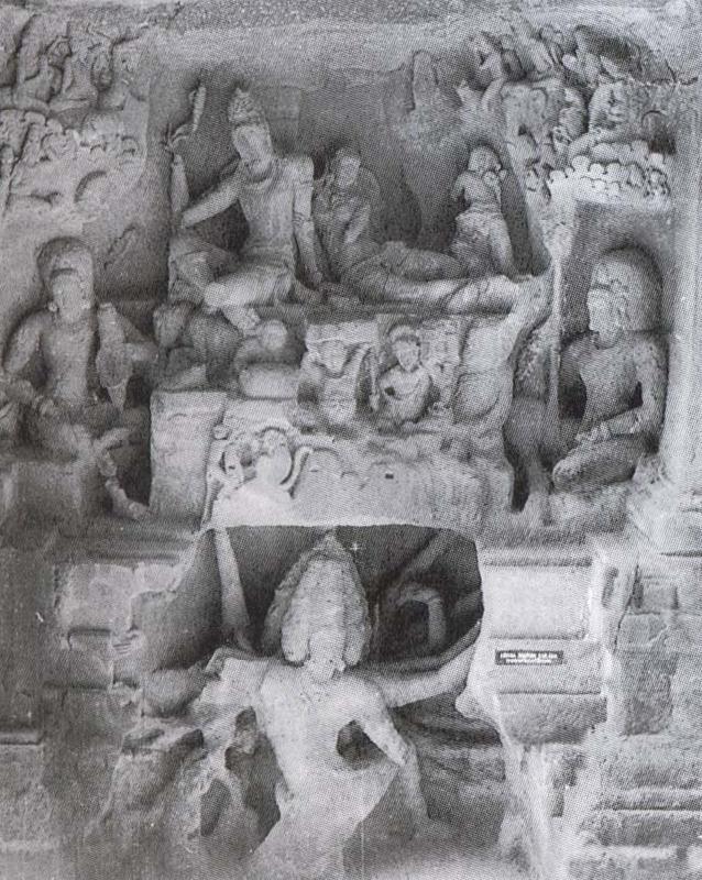 unknow artist Shiva and Parvati on Kailasa Kailasa-whine-peel on Ellora France oil painting art